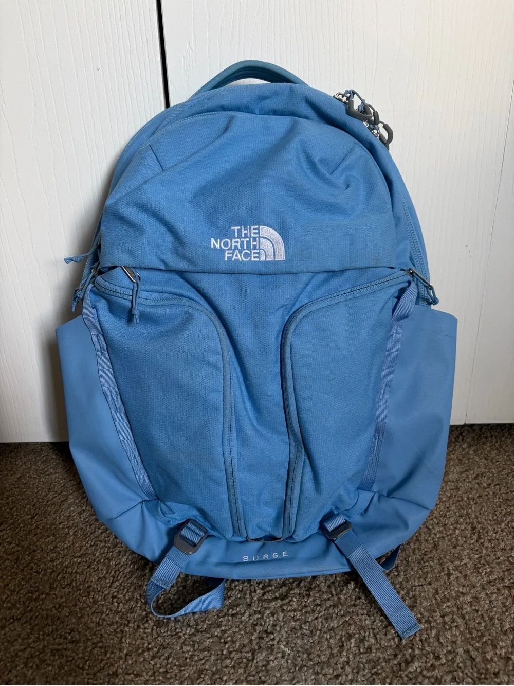 The North Face Women’s Surge Backpack in Dark Cornflower Dark Heather 🩵 GUC